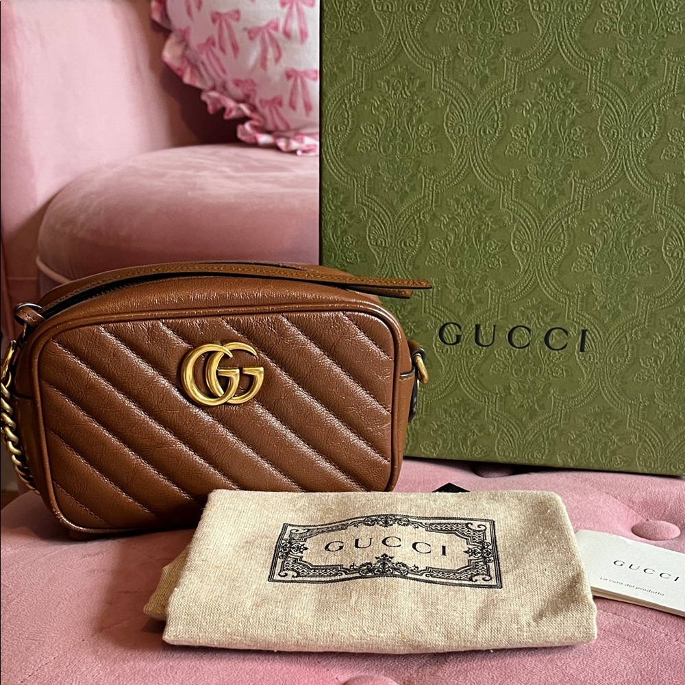 🚫SOLD🚫Gucci GG Marmont mini in brown